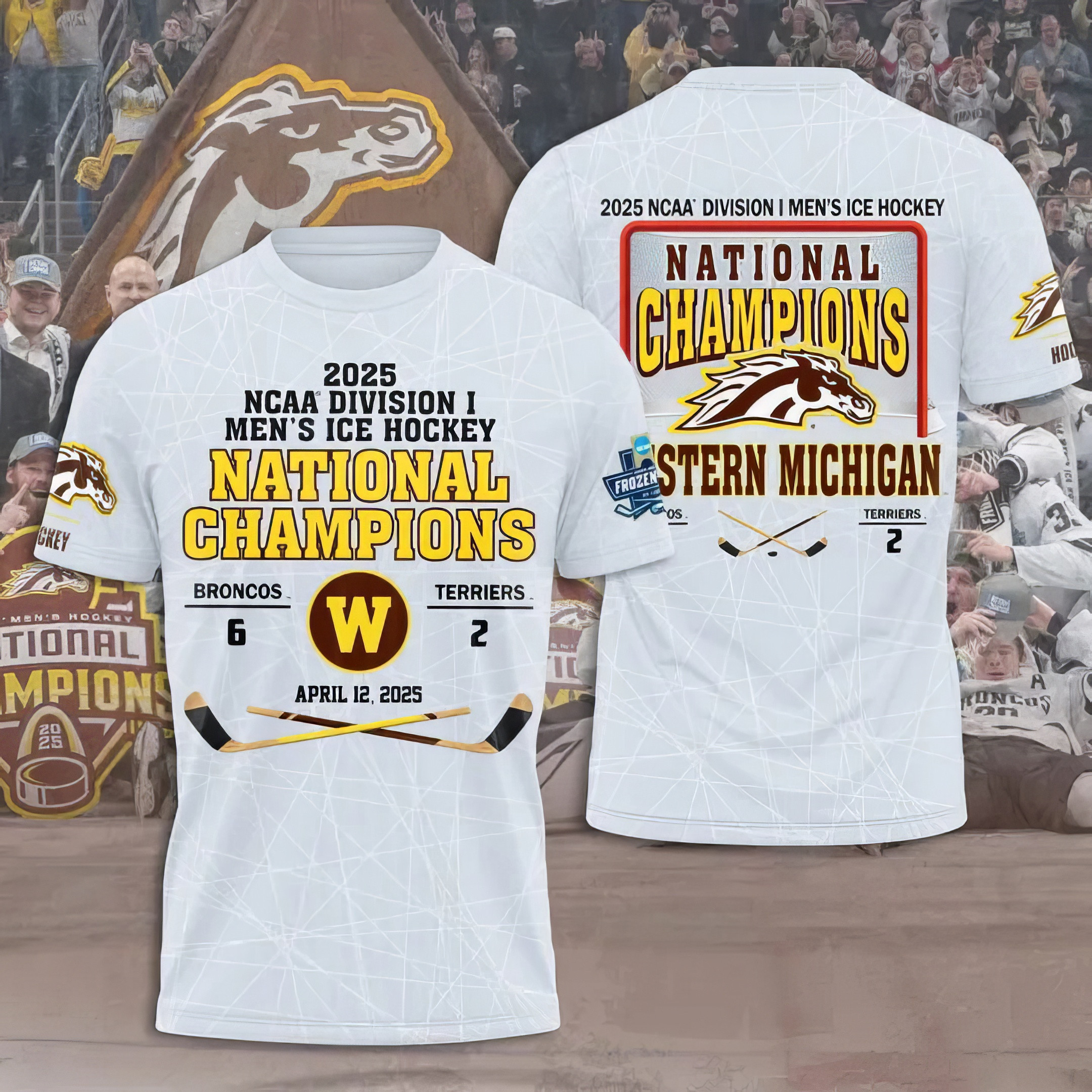 WMU Hockey 2025 National Champion Shirt Gifts For Hockey Enthusiasts-1 WMU Hockey 2025 National Champion Shirt Gifts For Hockey Enthusiasts-1