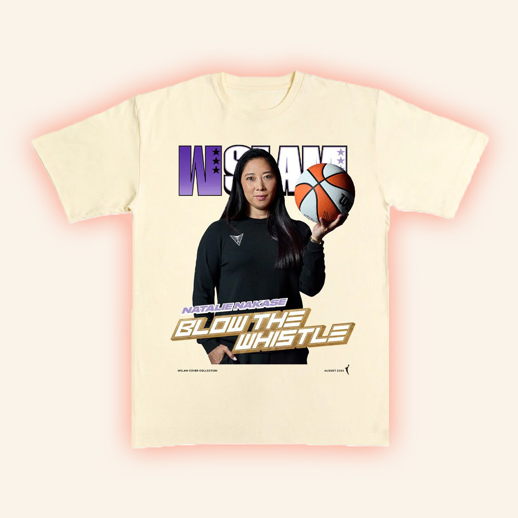 WSLAM Merch Natalie Nakase Blow The Whistle T-Shirt Basketball Enthusiast Gifts-1