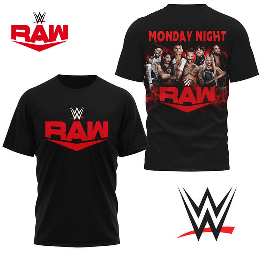 WWE Monday Night Raw Celebration In 2025 T-Shirt Gifts For Music Lovers-1