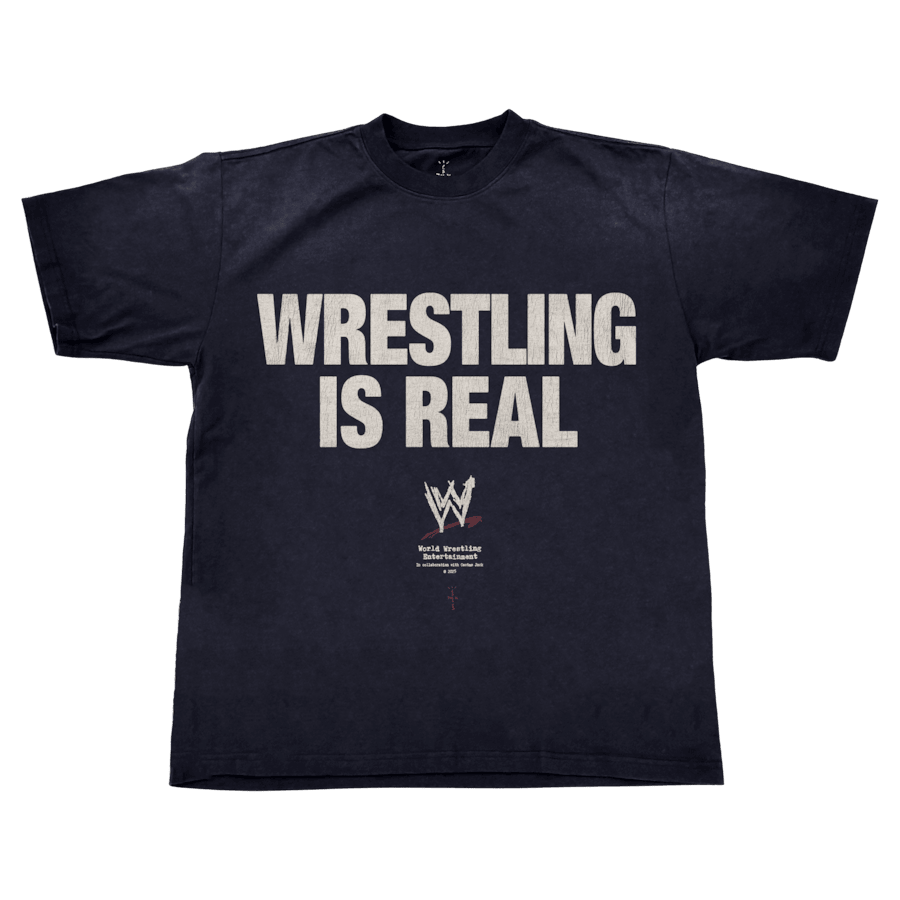 WWE WWF Wrestling Is Real Shirt Travis Scott Merch Gifts For Rock Band Fans-1