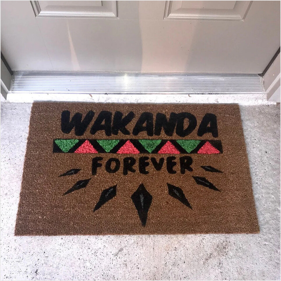 Wakanda Forever Doormat Gifts For Marvel Fans For Adults Ideas For Him Gifts For Best Friend-1