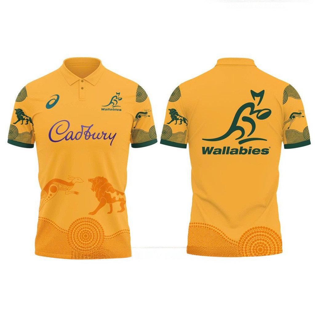 Wallabies Lions Tour 2025 Home Polo Shirt Fan Merch Gifts For Boyfriend-1