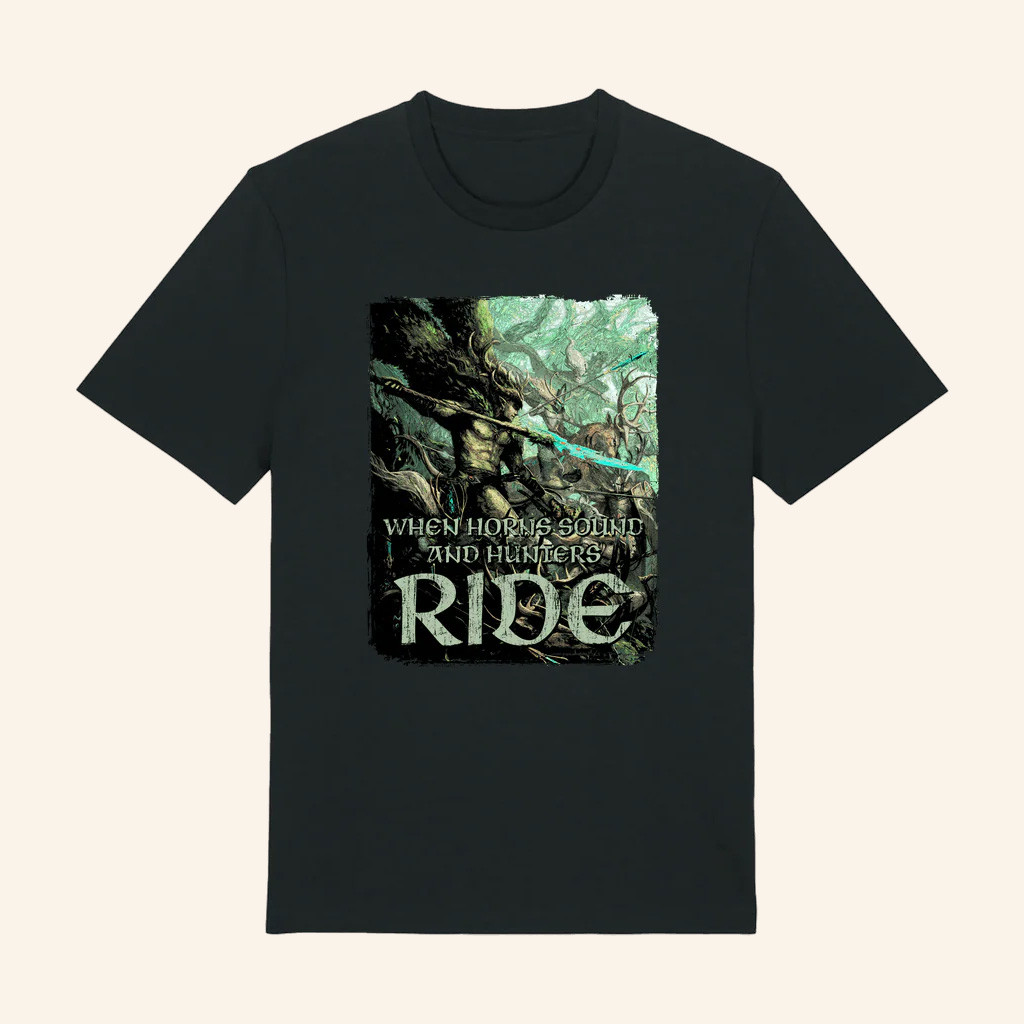 Warhammer Merch Warhammer The Old World Wood Elf Realms Hunters Ride T-Shirt-1