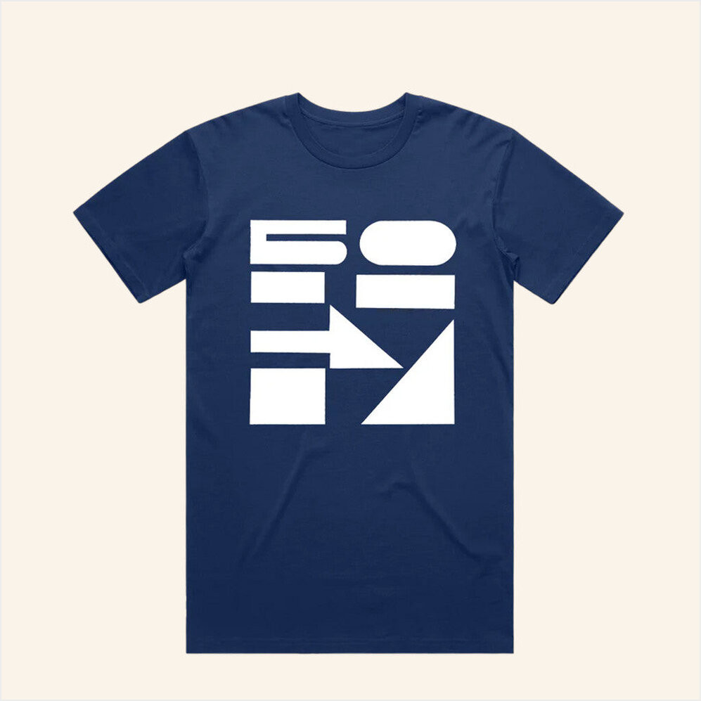 Warner Music Merch Enz 50 Blue T-Shirt Gifts For Friends Birthday Gifts For Him-1