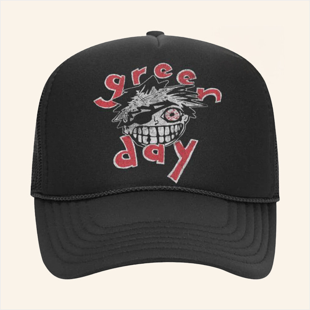 Warner Music Merch Green Day Bastard Trucker Hat Birthday Gifts For Him Gifts For Fans-1