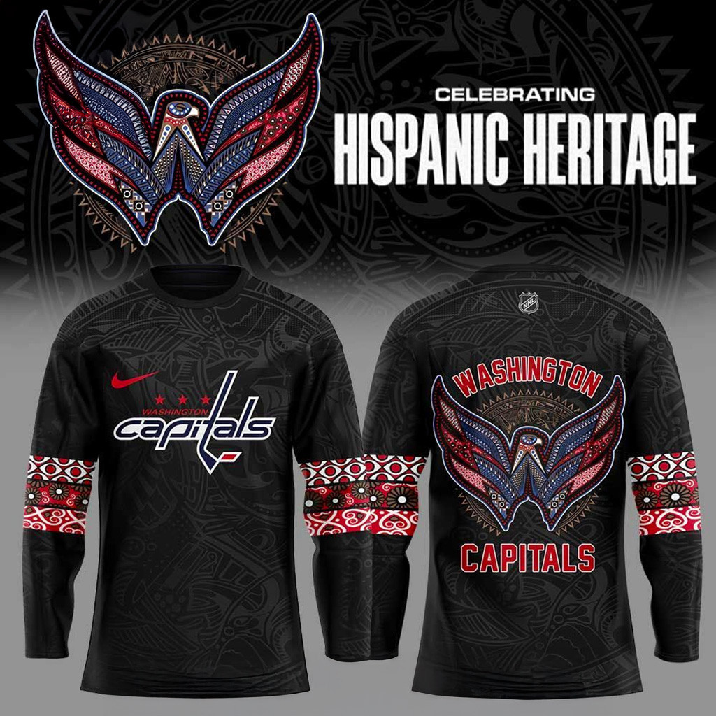 Washington Capitals Celebrate Hispanic Heritage Jersey Washington Capitals Merch Fan Gifts-1