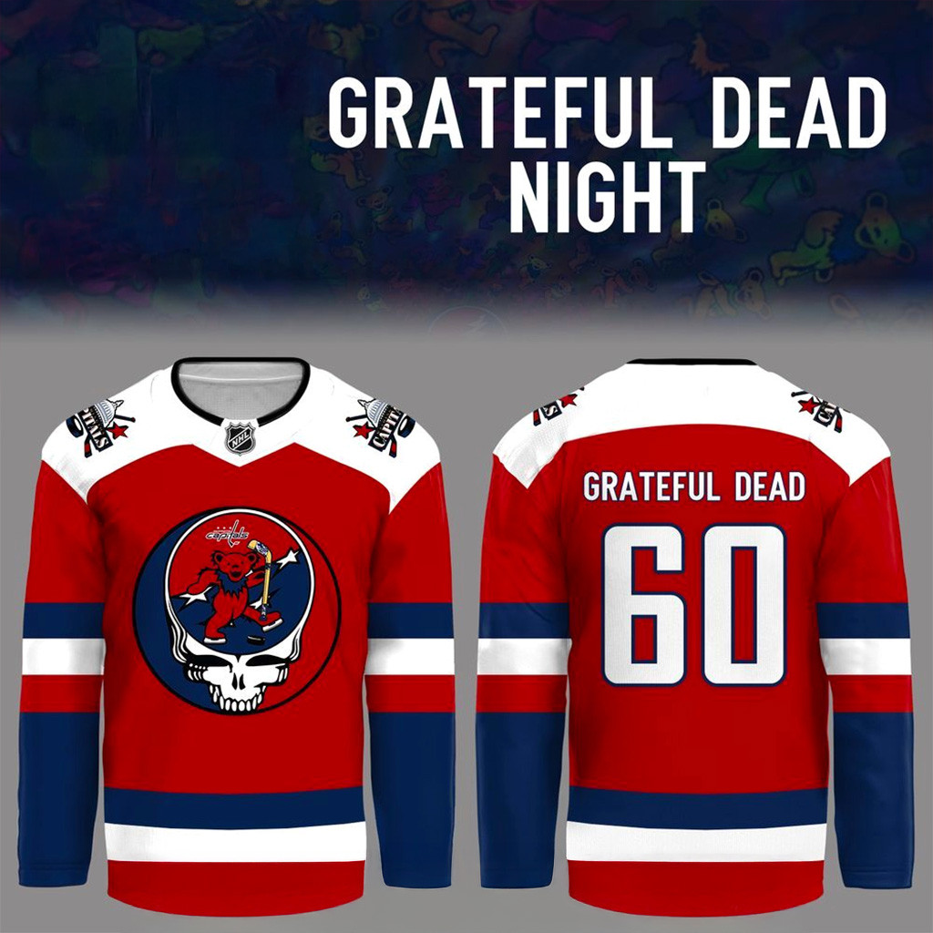Washington Capitals Grateful Dead Night Jersey Washington Capitals Merch Gift For Him-1