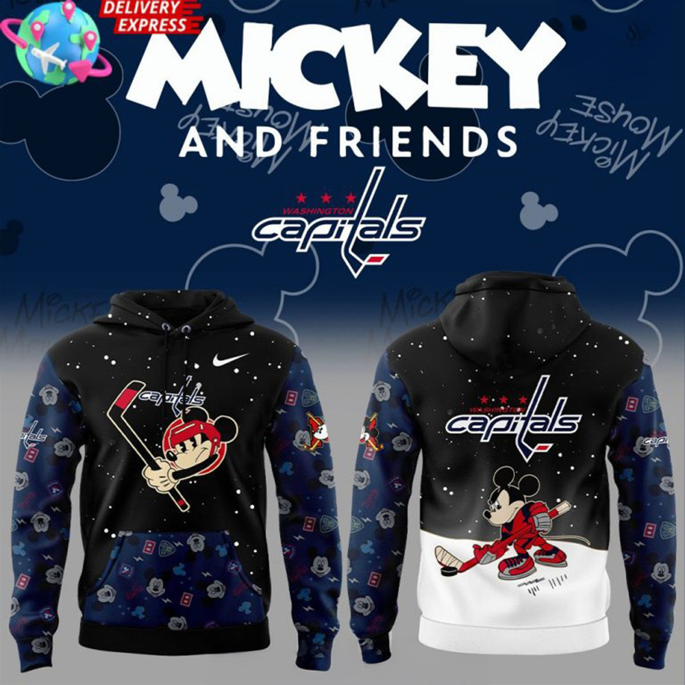 Washington Capitals Mickey And Friends Special Hoodie First Fathers Day Gift Ideas-1