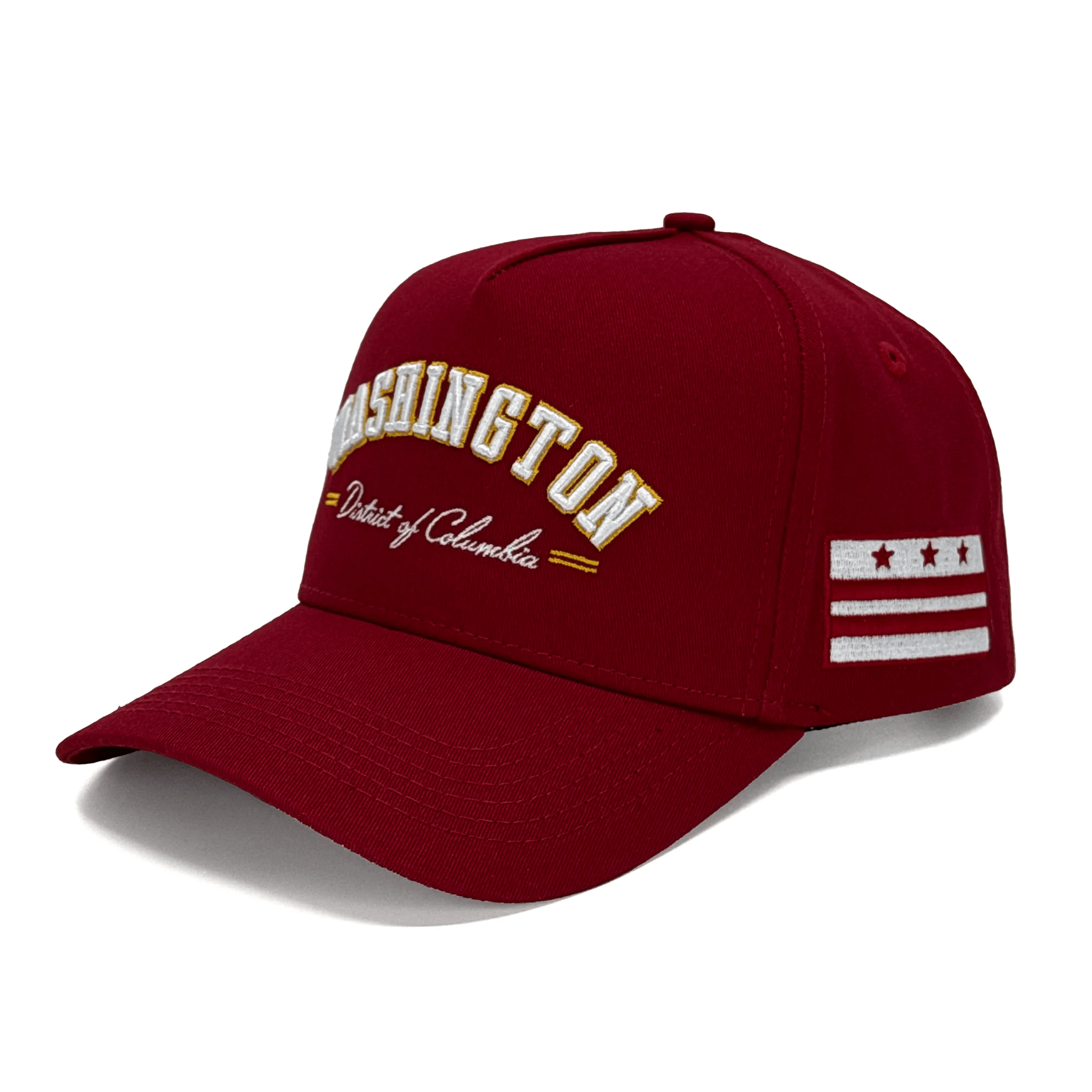 Washington DC Maroon Embroidered Hat Washington Merch Best Father's Day Special Gifts-1