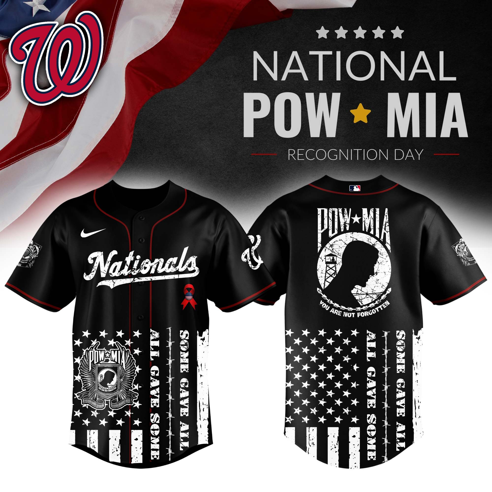 Washington Nationals Mlb X National Powmia Recognition Day Baseball Jersey For Fans-1