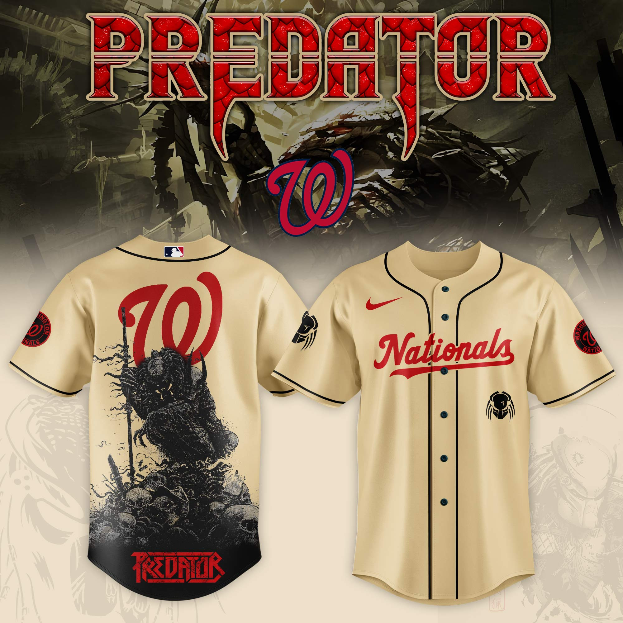 Washington Nationals Mlb X Predator Baseball Jersey For Fans-1
