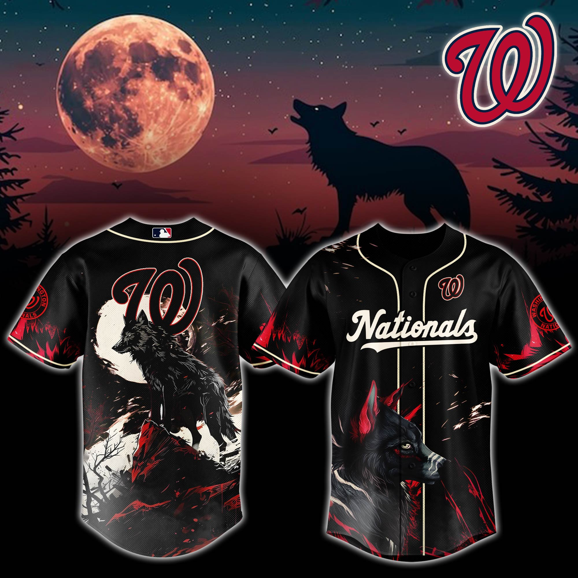 Washington Nationals Mlb X Worf Baseball Jersey For Fans-1