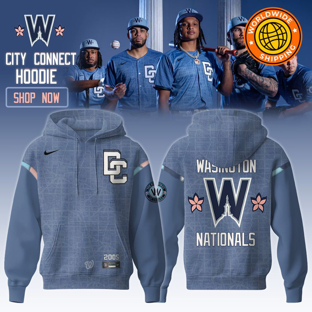 Washington Nationals Nike Blue 2025 City Connect Elite Hoodie Fathers Day Gifts For Husband-1