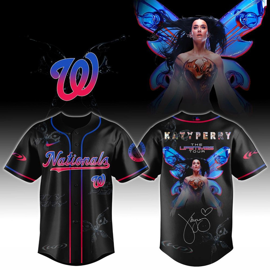 Washington Nationals X Katy Perry The Lifetimes Tour 2025 Jersey Washington Nationals Merch-1