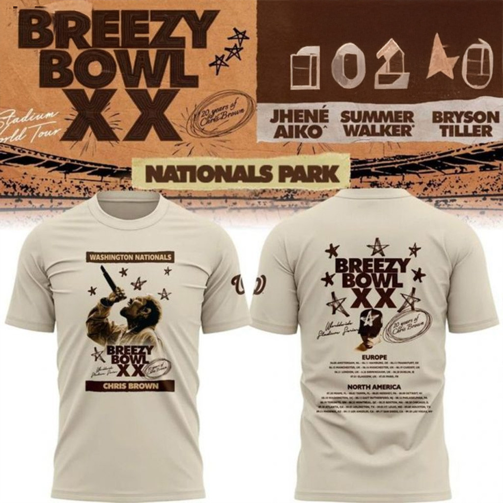 Washington Nationals x Chris Brown Breezy Bowl XX Special Shirt Gift Ideas For Dad-1