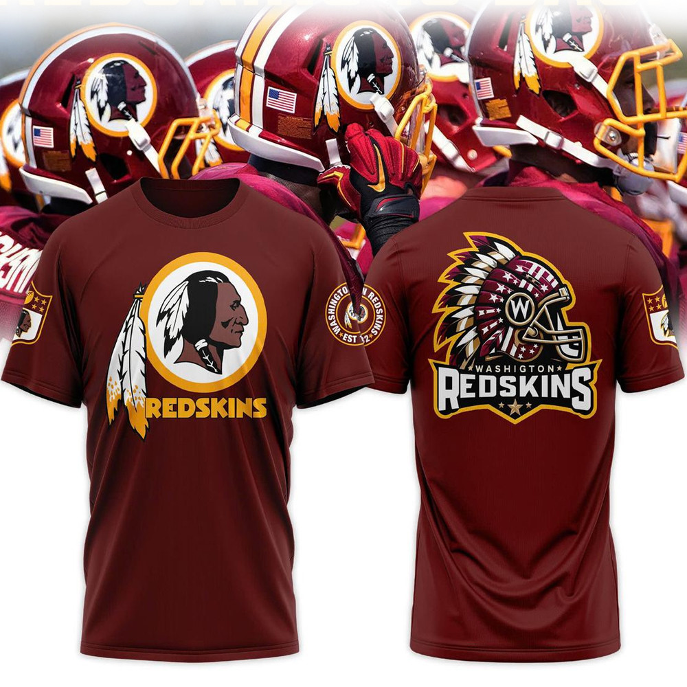 Washington Redskins Men's Sports Team Forever Redskins Fan 2024 T-Shirt Football Fans Gifts-1