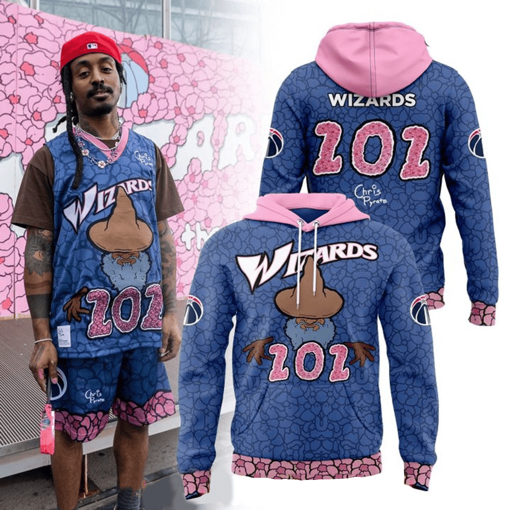 Washington Wizards Cherry Blossom Special Hoodie Washington Wizards Merch Fathers Day Presents-1