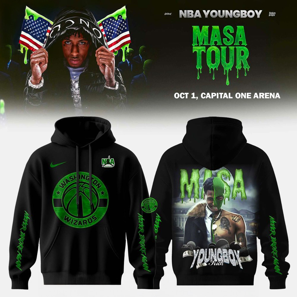 Washington Wizards X Young Boy Masa Tour Merch Hoodie Washington Wizards Merch-1 Washington Wizards X Young Boy Masa Tour Merch Hoodie Washington Wizards Merch-1