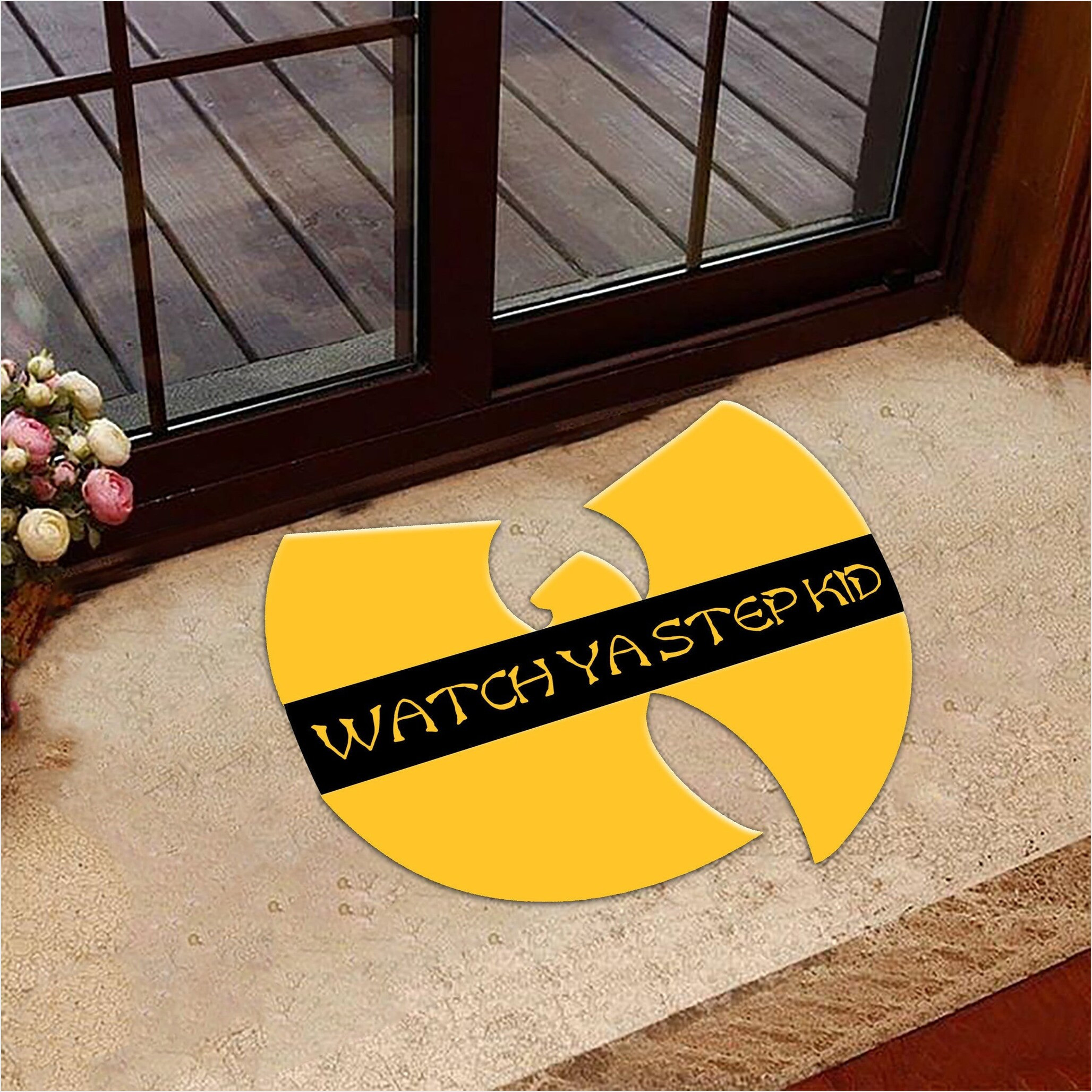 Watch Ya Step Kid Doormat Funny Welcome Mats Halloween Indoor Decor Gifts For Best Friend-1