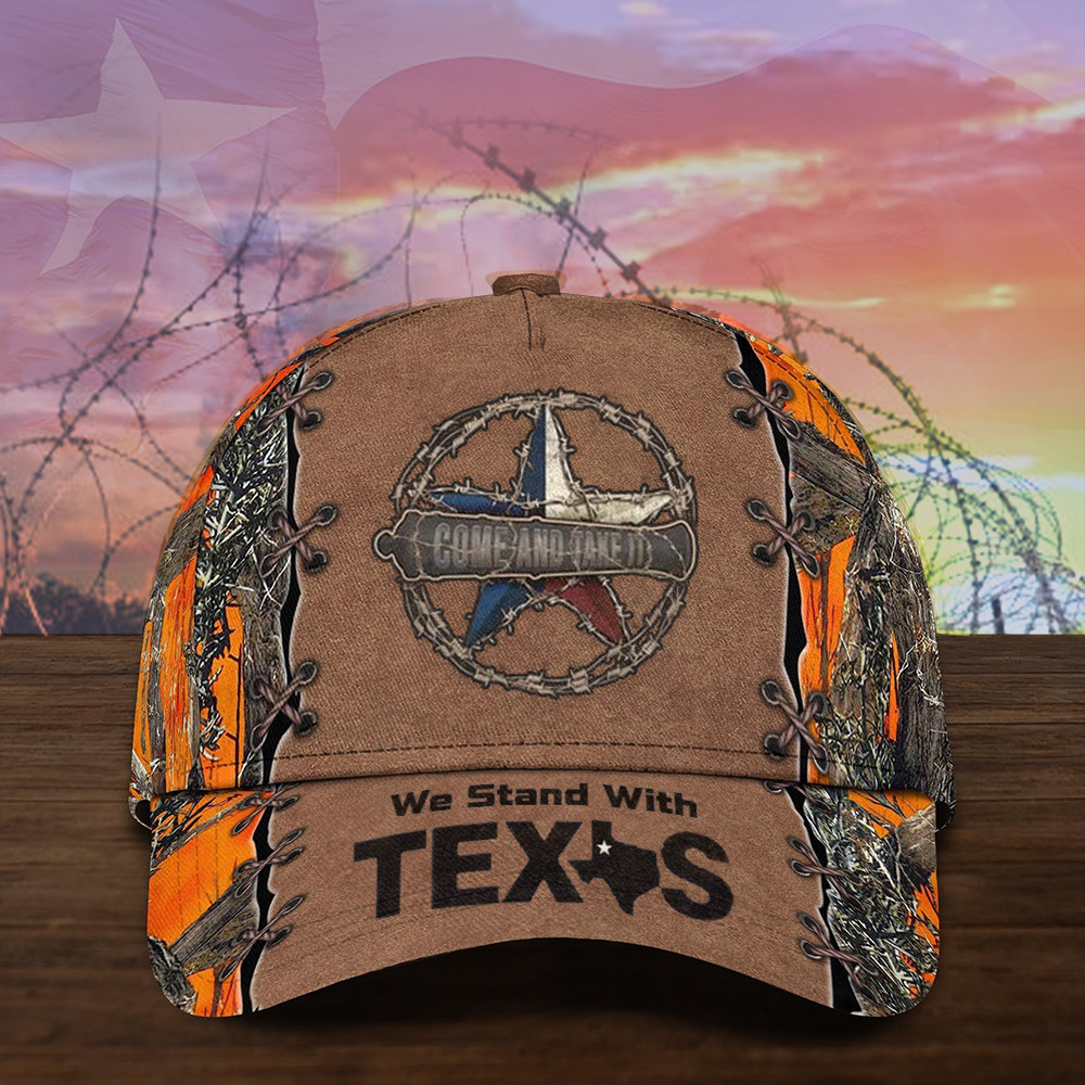 We Stand With Texas Hat Come And Take It Camo Hat Support Texas Cap-1 We Stand With Texas Hat Come And Take It Camo Hat Support Texas Cap-1
