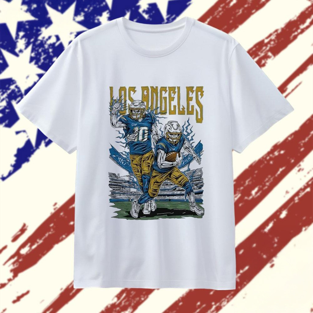 Welcome To Football Los Angeles Chargers Skeleton Player T-Shirt Los Angeles Chargers Merch-1