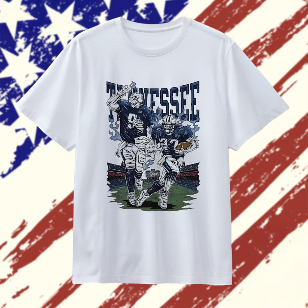 Welcome To Football Tennessee Titans Skeleton Player T-Shirt Tennessee Titans Merch-1