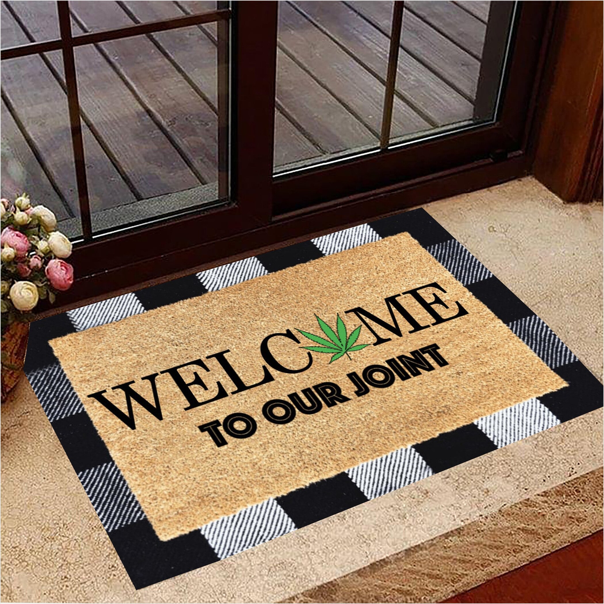 Welcome To Our Joint Doormat Funny Front Door Mat Welcome Mat Gift Birthday Gifts For Friends-1