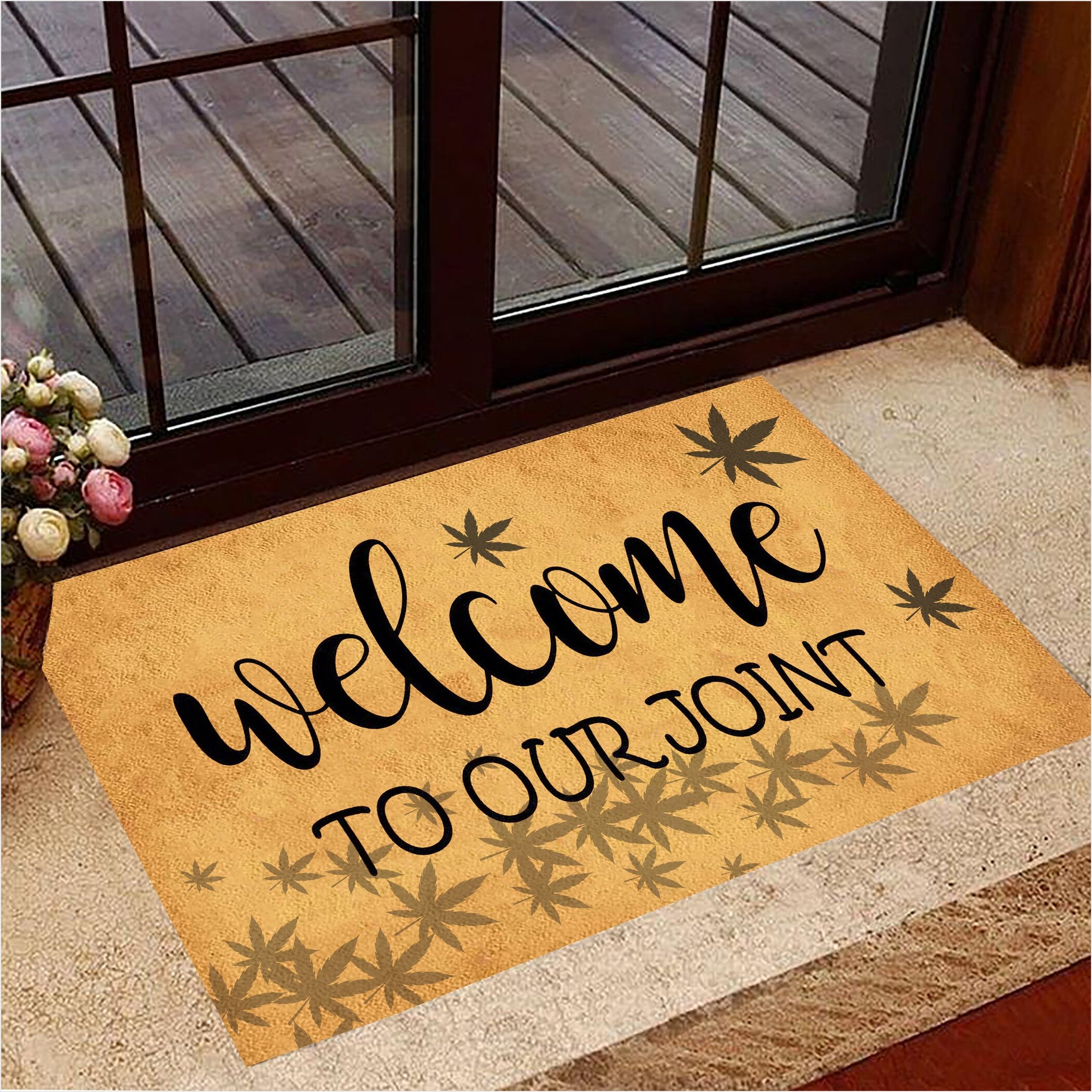 Welcome To Our Joint Doormat Funny Sayings Welcome Mat Pot Smokers Birthday Gifts For Besties-1