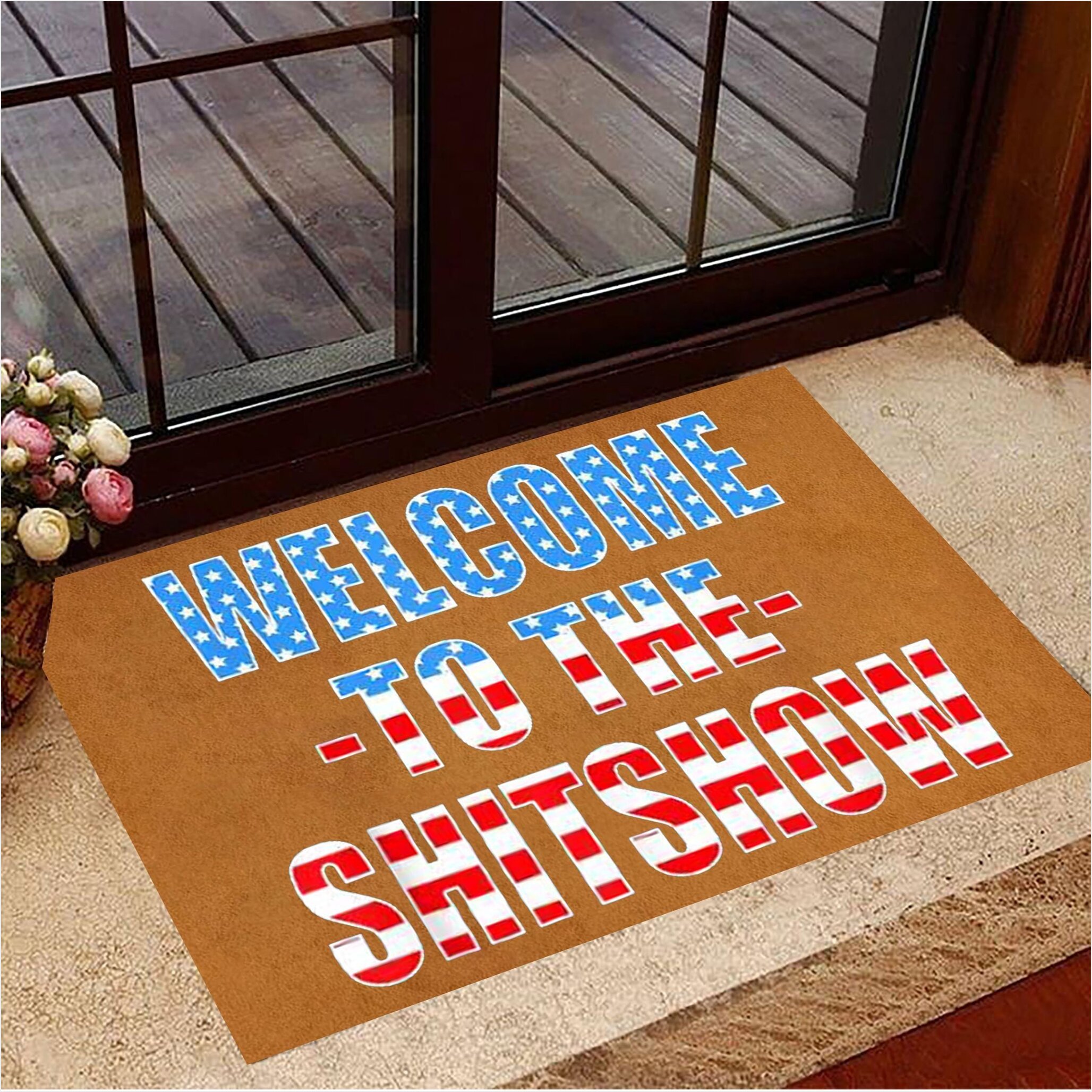 Welcome To The Shitshow Doormat Sayings Funny Welcome Mat Front Door Mat Indoor Gifts For BFF-1
