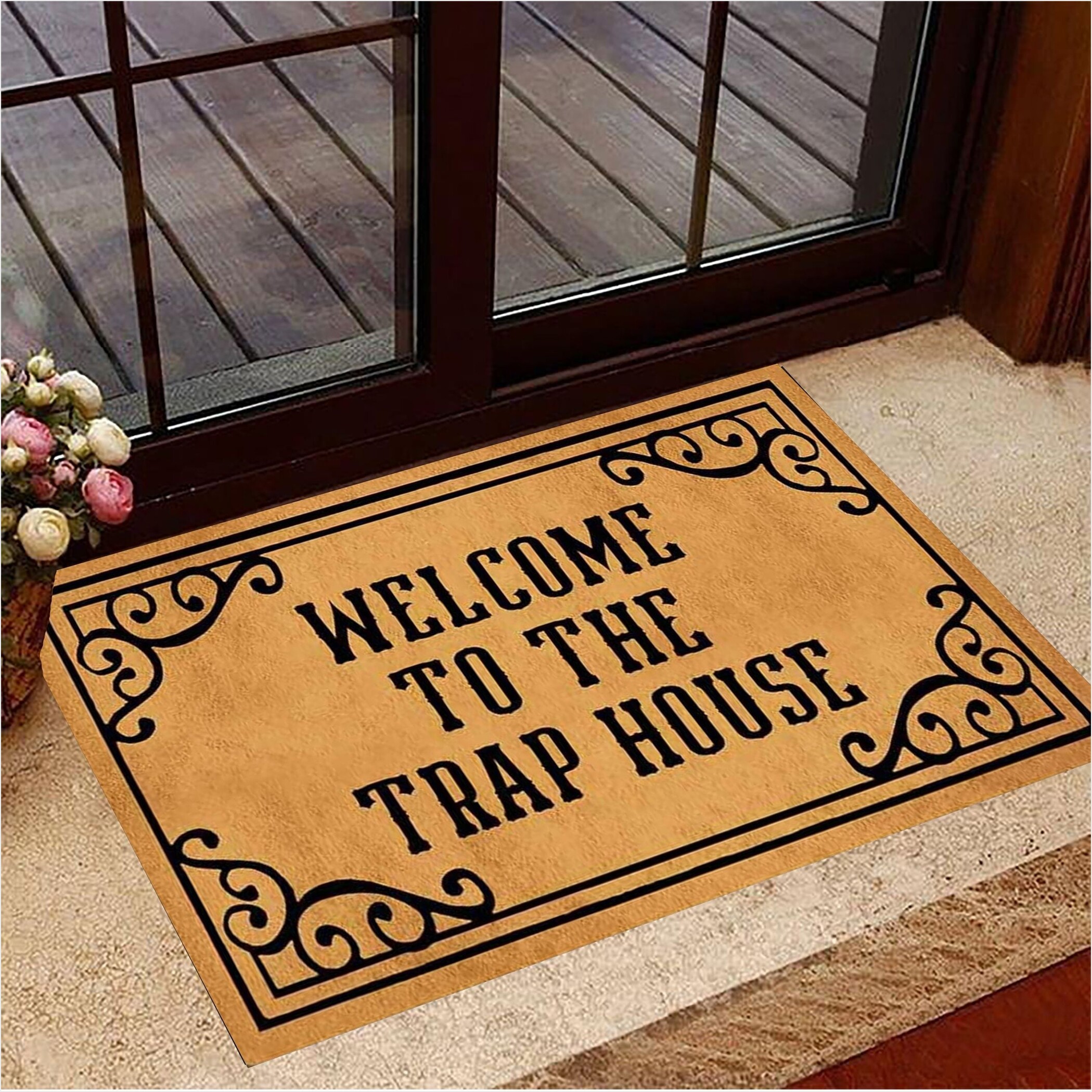 Welcome To The Trap House Doormat Funny Welcome Mat Entrance Mat Indoor Gifts For Friends-1