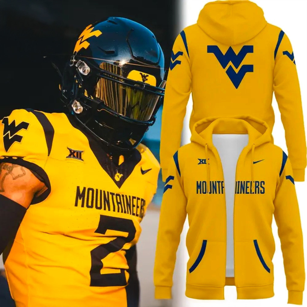 West Virginia Golden Hour Zip Hoodie Mountaineers Merch Gift For Fans-1