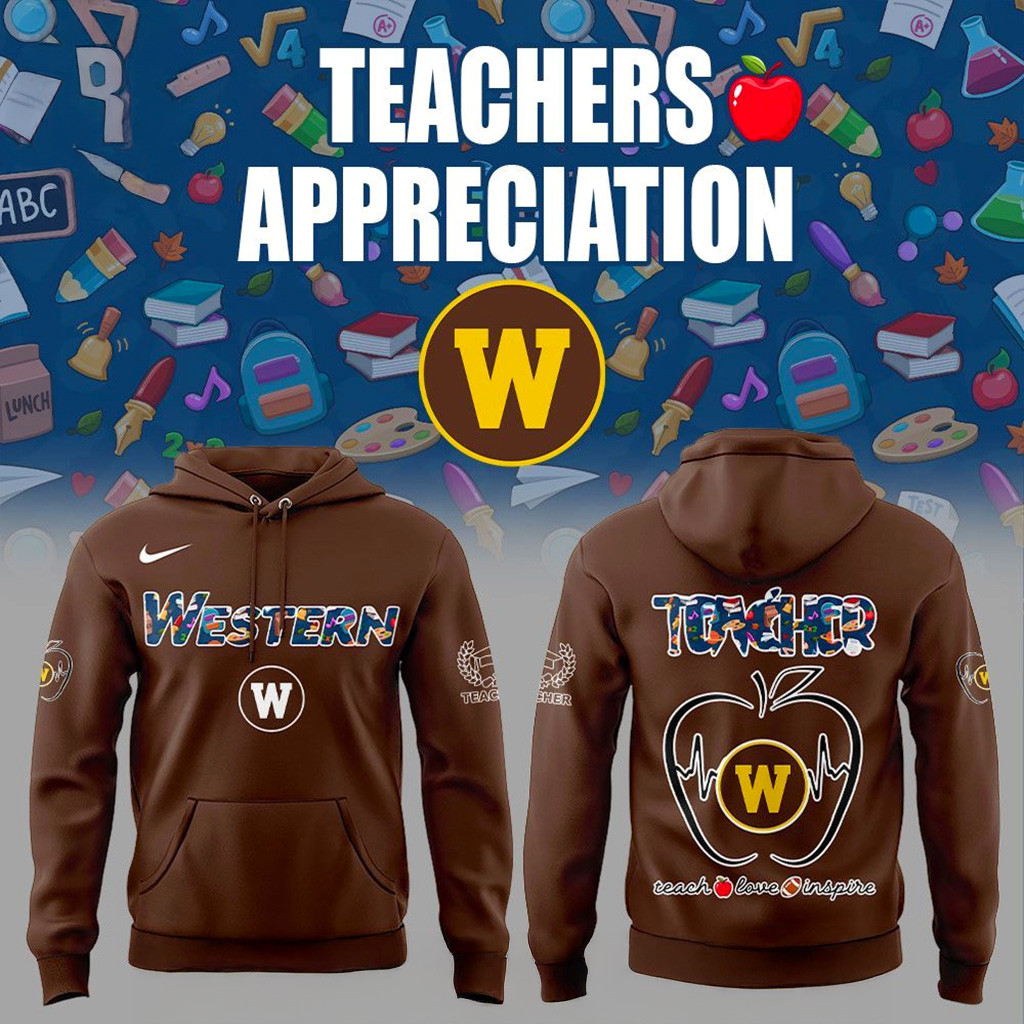 Western Michigan Teachers Appreciation 2025 Hoodie Broncos Merch Christmas Gifts For Son-1