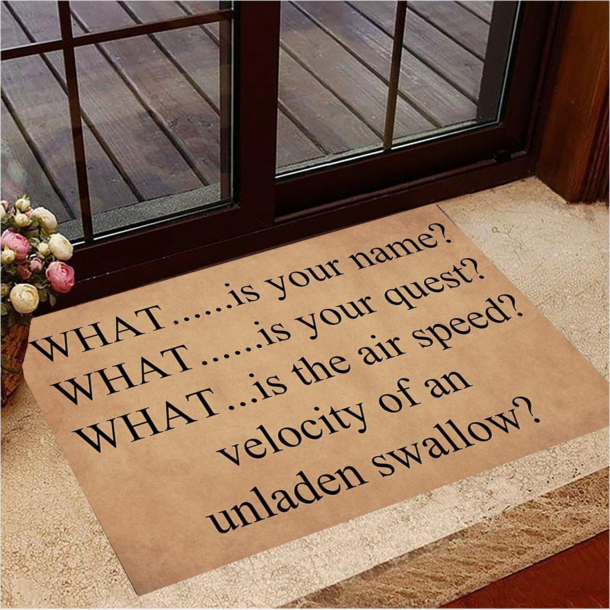 What Is Your Name What Is Your Quest Doormat Indoor Door Mats Non Slip Home Decoration-1