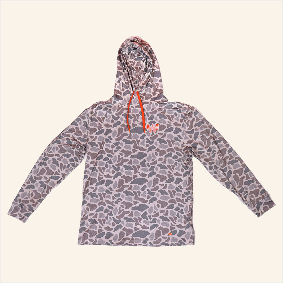 Whataburger Merch Burlebo x Whataburger WHATA Classic Deer Camo Hoodie Friends Birthday Gifts-1