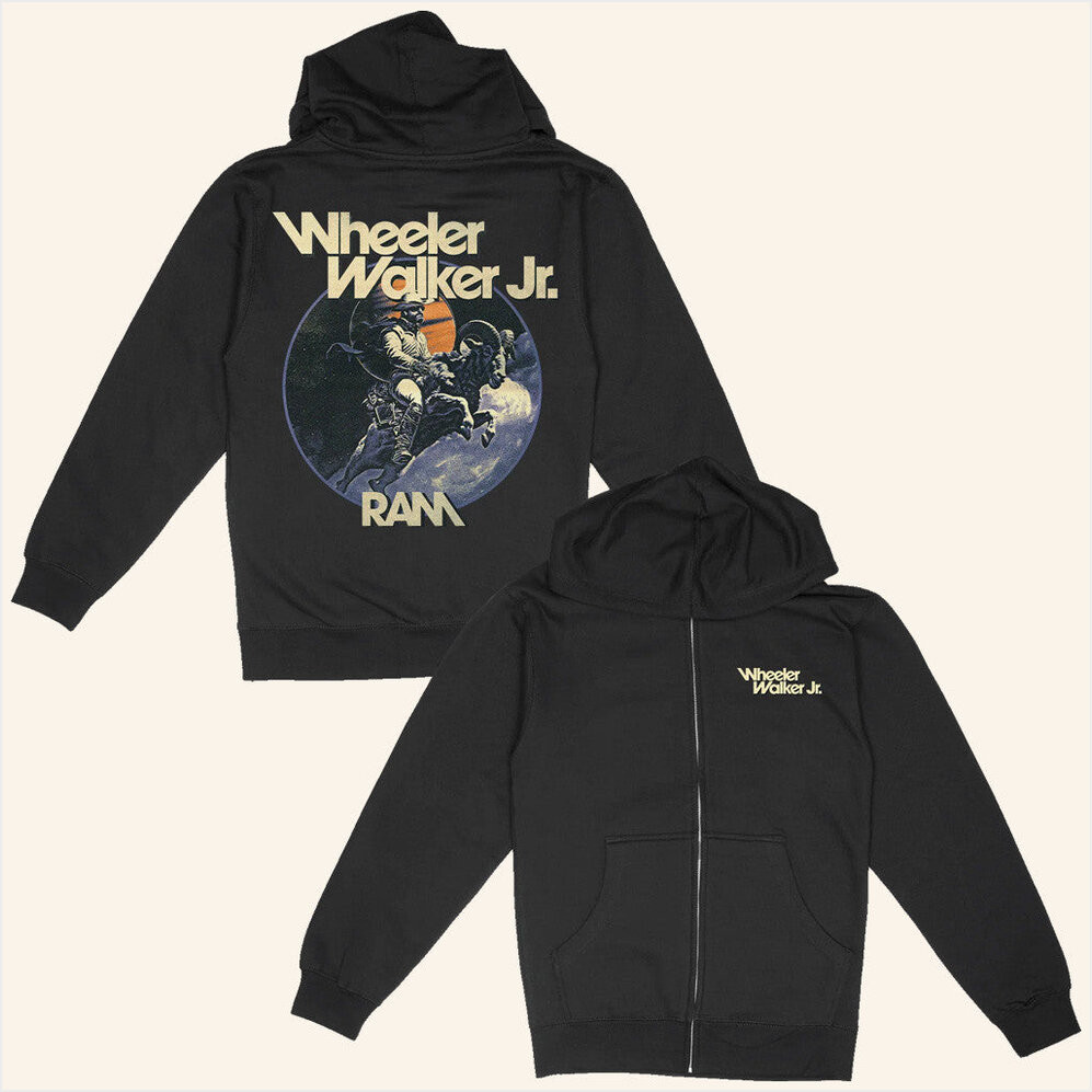 Wheeler Walker Jr Merch Ram Zip Hoodie Gifts For Husband Birthday Gifts For Fans-1