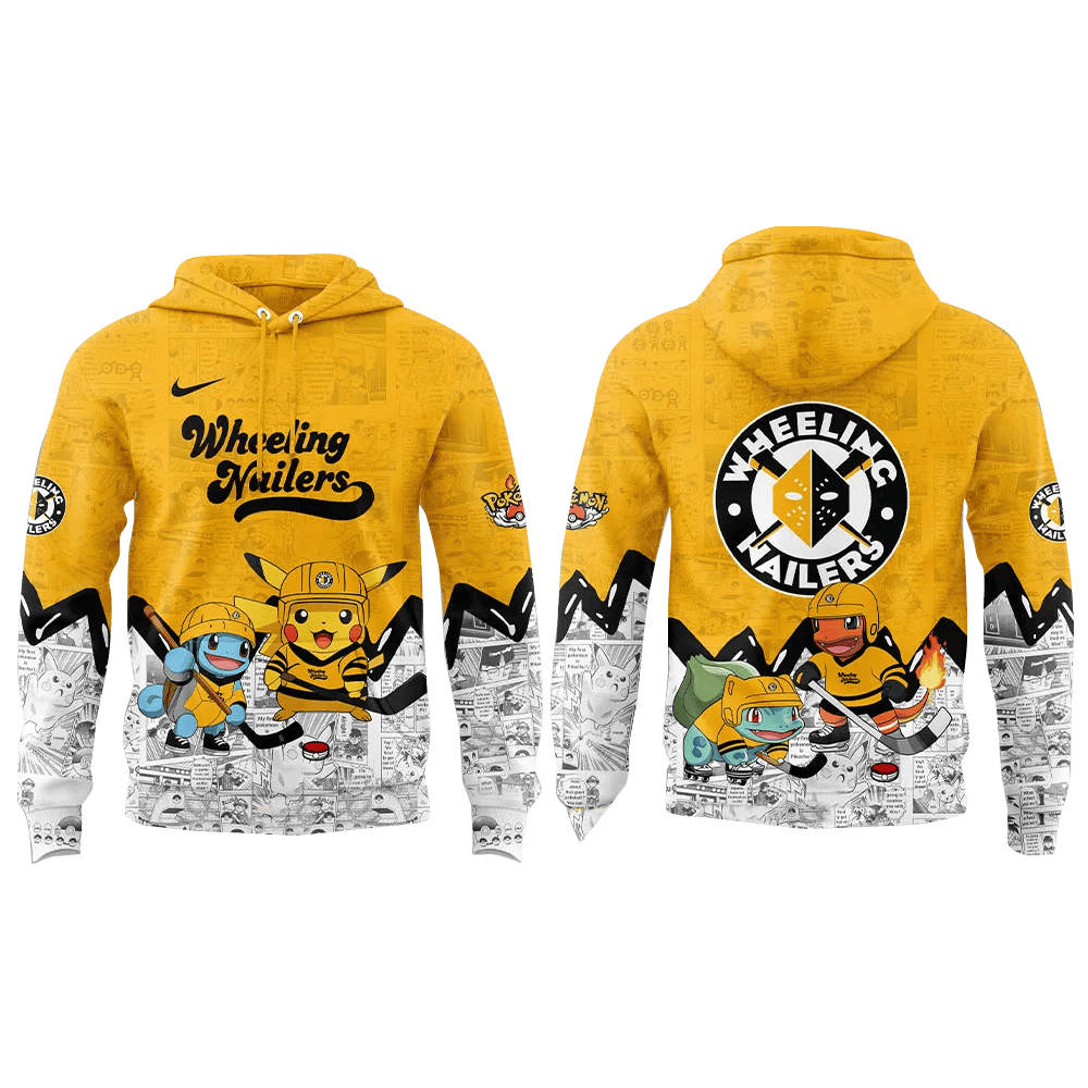 Wheeling Nailers x Pokemon Special Hoodie Wheeling Nailers Merch Good Fathers Day Gifts-1
