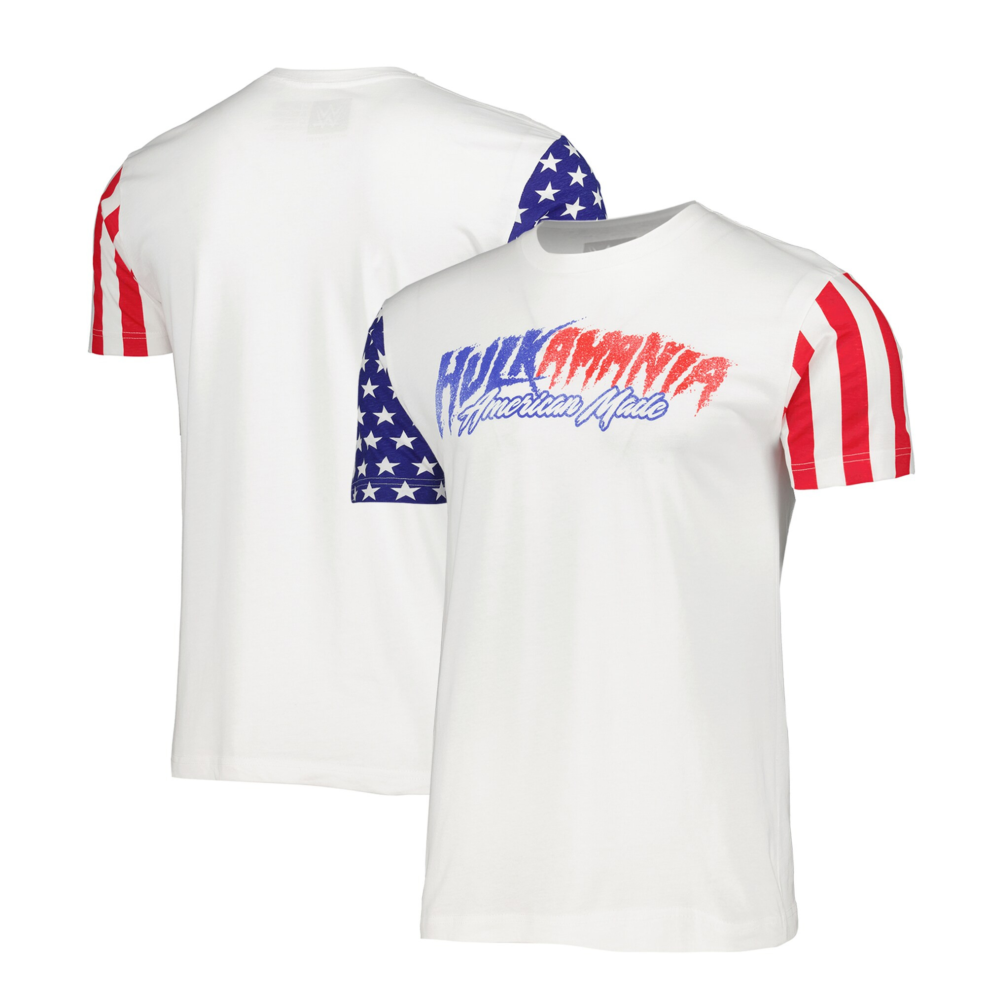 White Hulk Hogan Stars Stripes Tshirt Hulk Hogan Merch-1