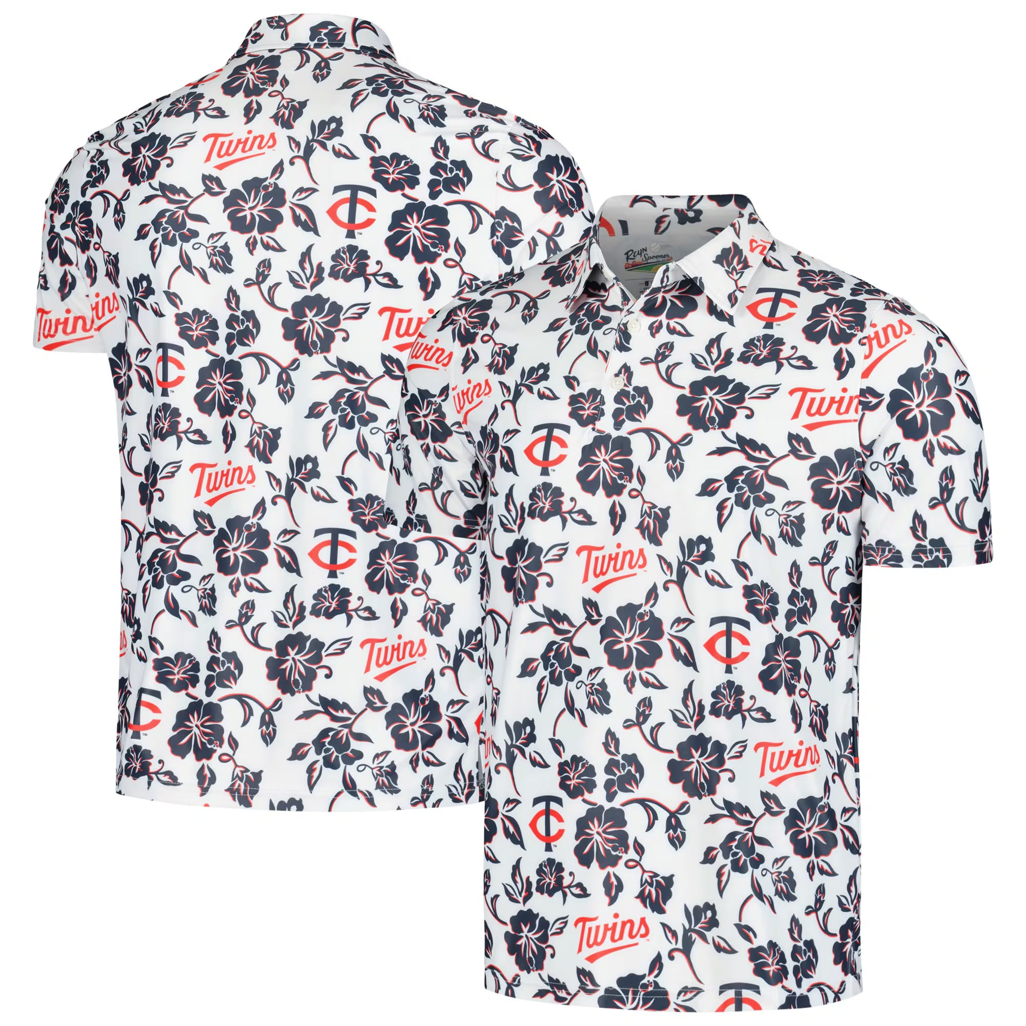 White Minnesota Twins Polo Shirt MLB Aloha Shirt Father's Day Gifts For Grandpa-1