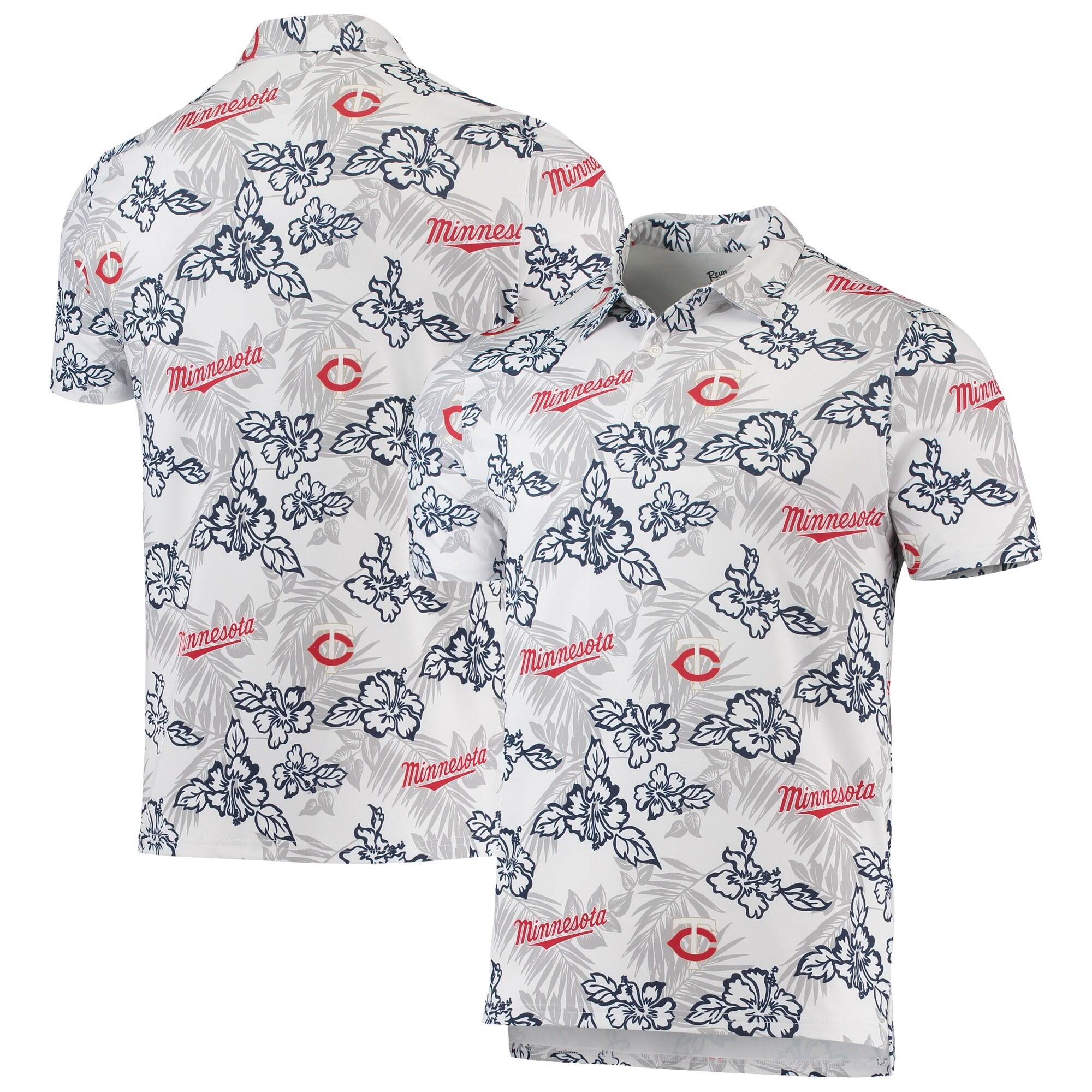 White Minnesota Twins Polo Shirt MLB Aloha Shirt Father's Day Gifts For Husband-1