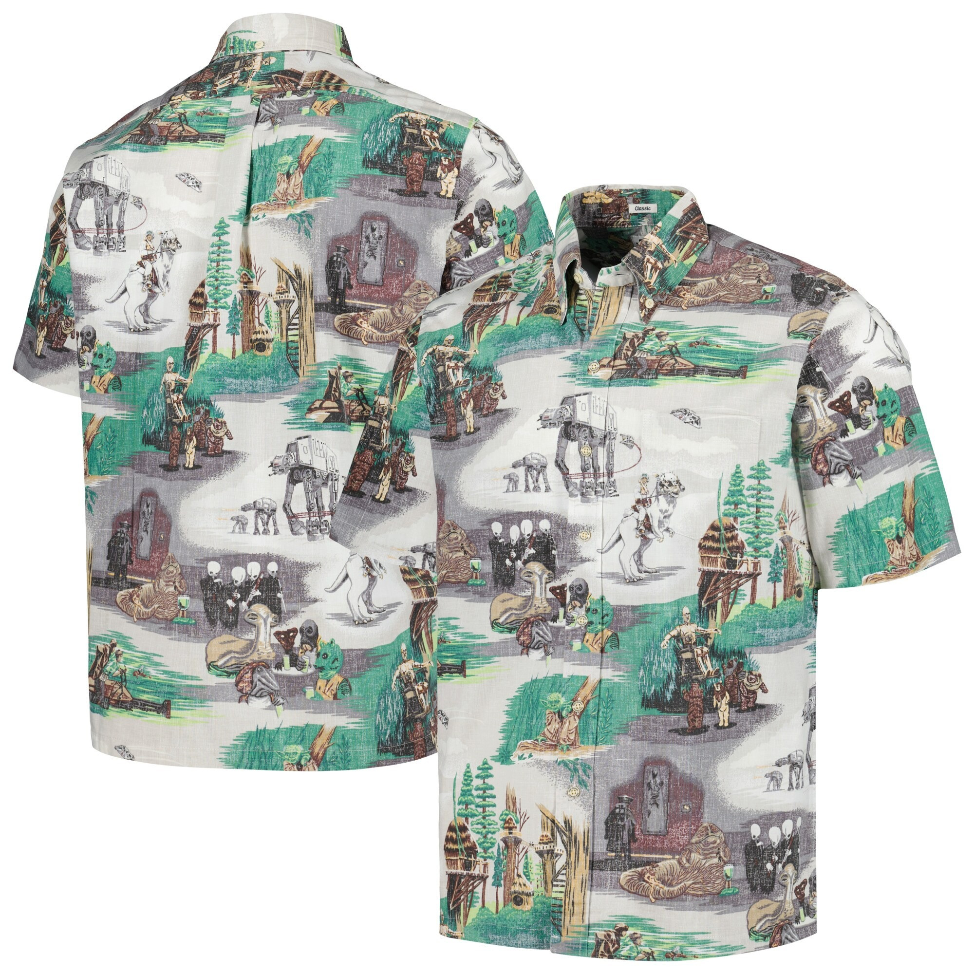 White Star Wars Rebels Aliens And Droids Hawaiian Shirt Star Wars Aloha Shirt Father's Day Gifts-1