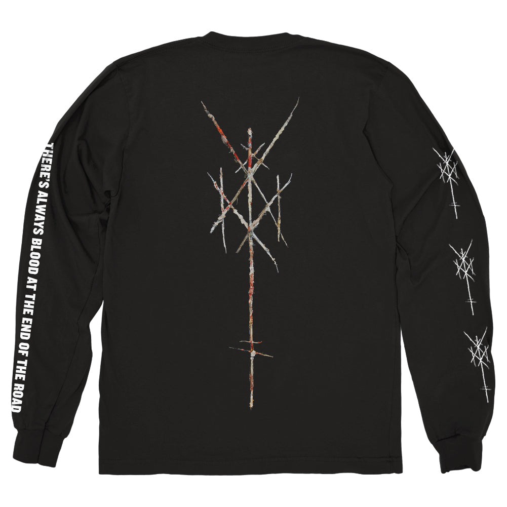 Wiegedood Merch There's Always Blood At The End Of The Road Long Sleeve Shirt Wiegedood Shirt Father's Day Gifts For Metal Music Lovers-1