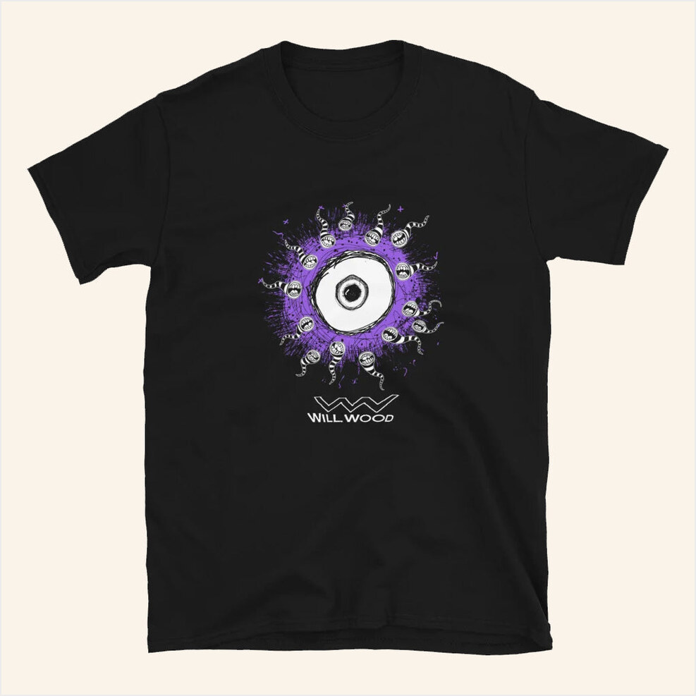 Will Wood Merch Eye T-Shirt Music Birthday Gift Ideas For Guys Gifts For BFF Christmas Presents Ideas-1
