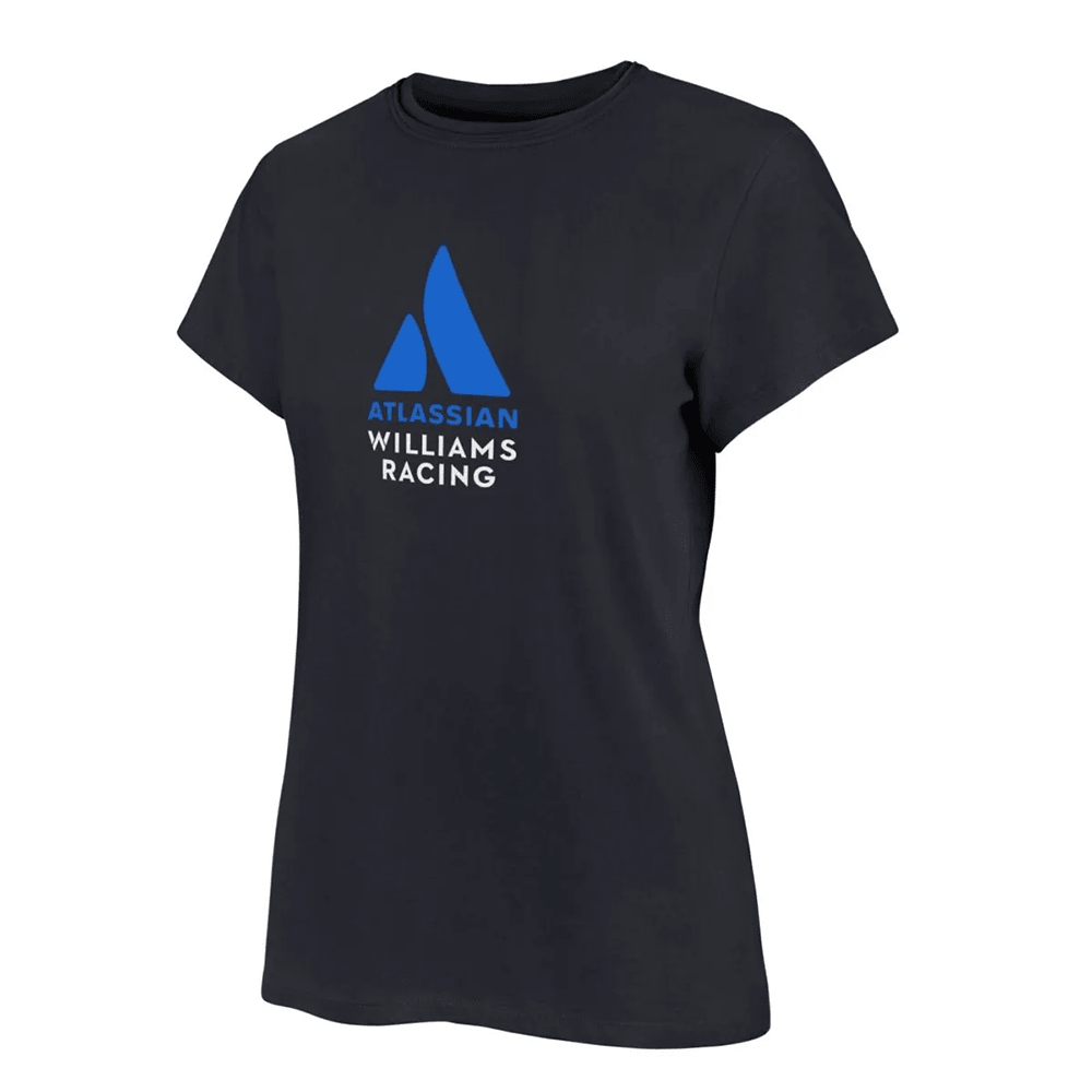 Williams F1 Merch Atlassian Williams Racing Core Logo T-Shirt For Women's Williams Racing Merch-1