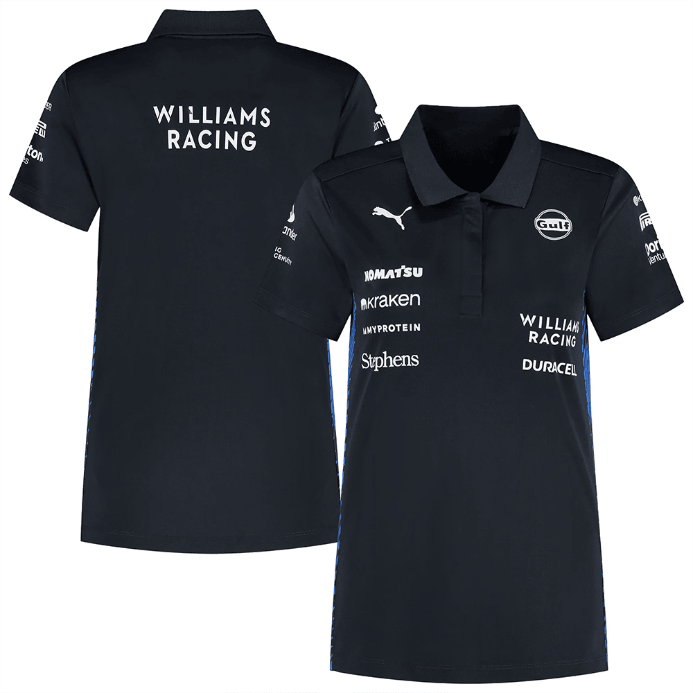 Williams F1 Merch Williams Racing 2025 Team Polo Shirt Williams F1 Merch Gifts For Wife-1