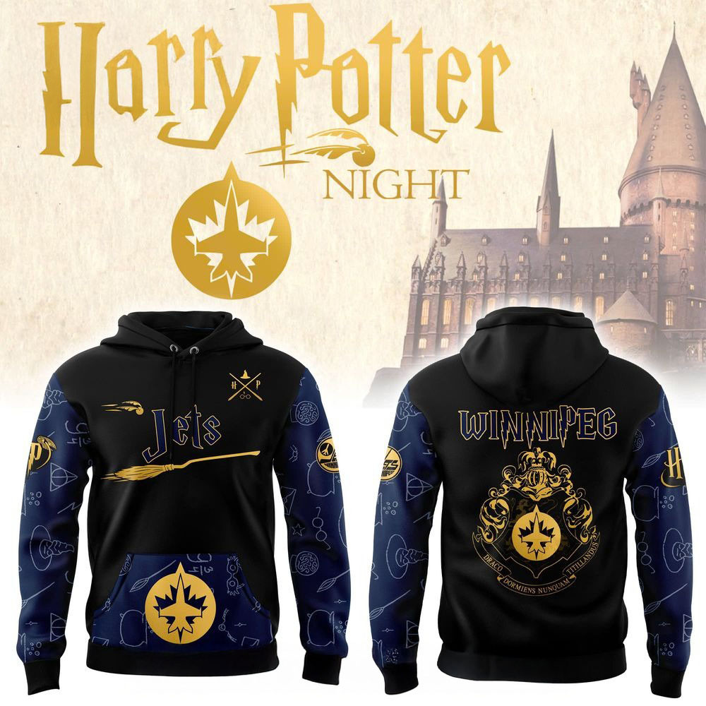 Winnipeg Jets x Harry Potter Night Heritage Hoodie Good Father's Day Presents-1
