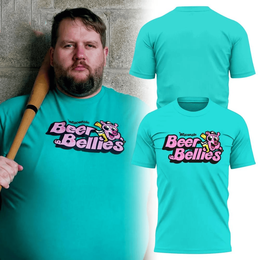 Wisconsin Beer Bellies Lakeshore Chinooks Shirt Father's Day Special Gifts For Dad-1