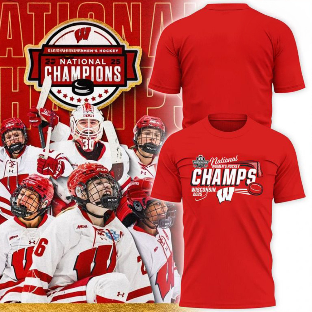 Wisconsin Women's Hockey National Champions Shirt Best Mother's Day From For Daughter-1