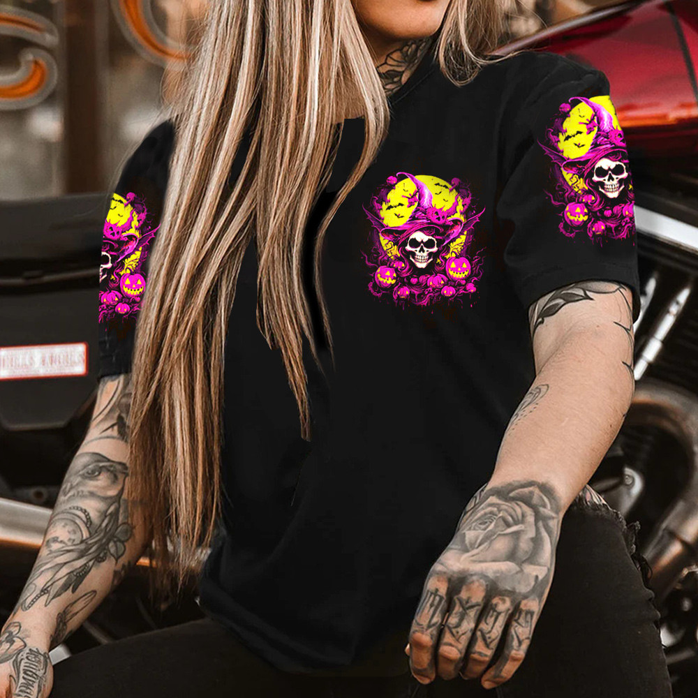 Witch Skull In My Next Life I Want To Be The Karma Fairy Shirt Funny Halloween T-Shirts Gift-1