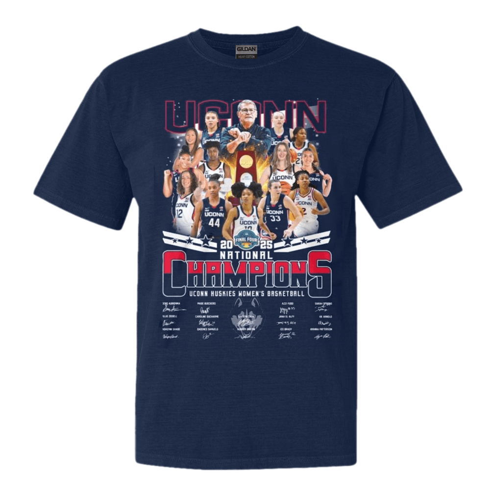 Women's Basketball 2025 Uconn Huskies National Champions T-Shirt Uconn Merch Mother's Day Gifts-1