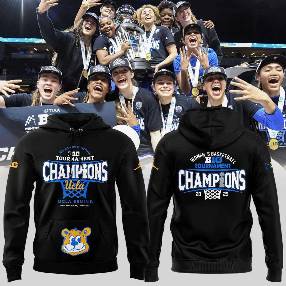 Women's Basketball Big Tournament Champions 2025 Hoodie Basketball Enthusiast Gifts-1 Women's Basketball Big Tournament Champions 2025 Hoodie Basketball Enthusiast Gifts-1